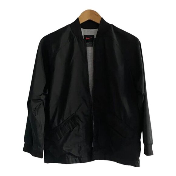 Nike Boys Black Lightweight Lined Bomber Jacket Medium US 12 - Picture 1 of 10